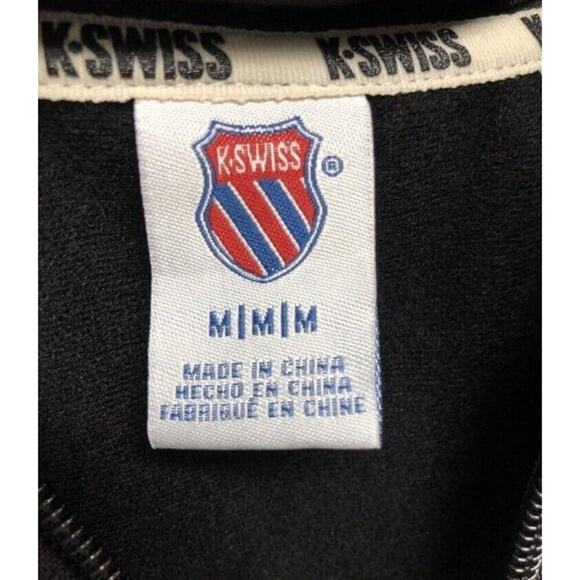 Vintage K Swiss Men’s Medium kswiss Stripes Full Zip Warm-Up Track Jacket - Picture 6 of 6